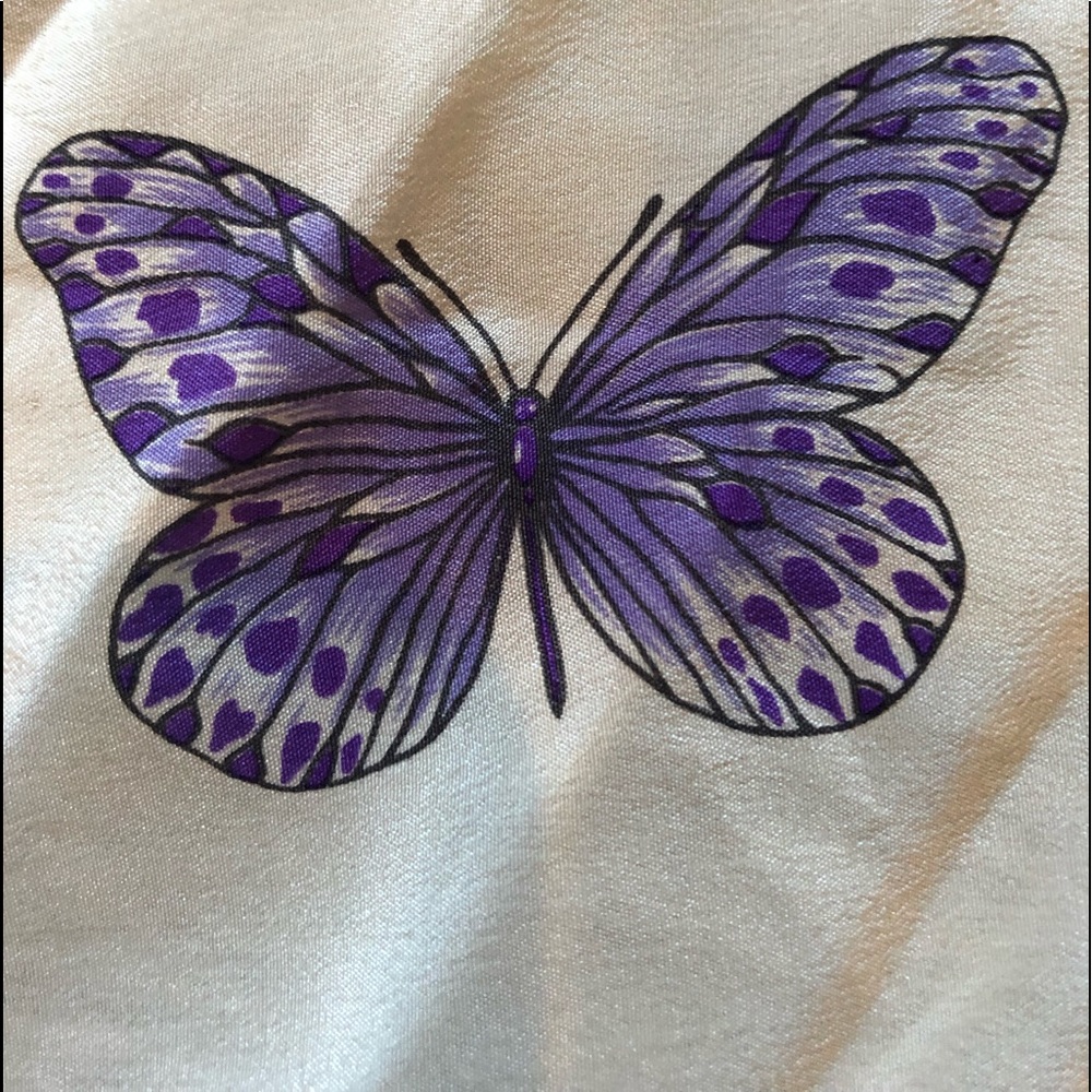 HANAE MORI silk butterfly scarf/head band - Picture 7 of 8